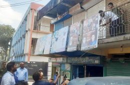 ভেদরগঞ্জে রাজনৈতিক দলের ব্যানার, ফেস্টুন, তোরণ অপসারণ