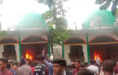 নড়িয়ায় মাজারে ভাঙচুর ও অগ্নিসংযোগ