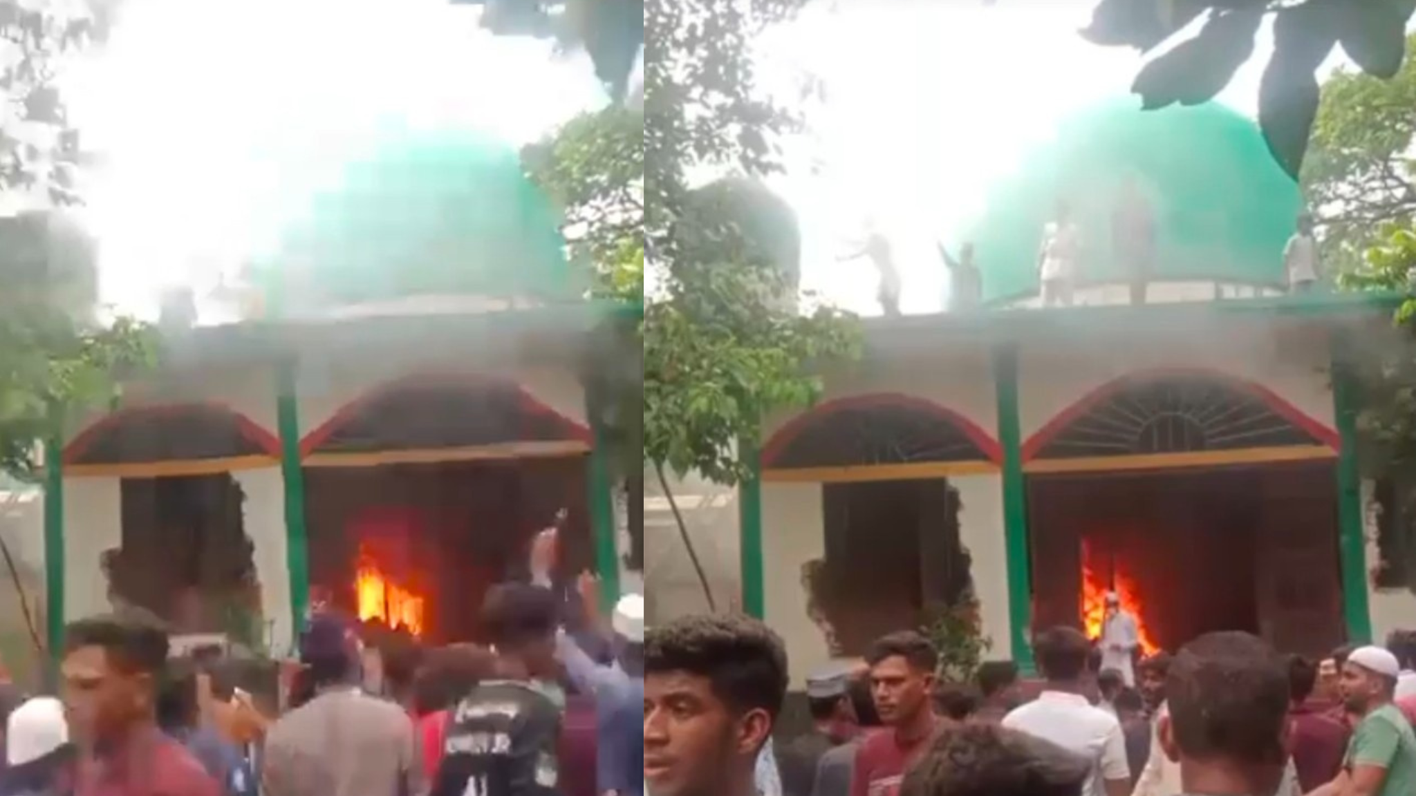 নড়িয়ায় মাজারে ভাঙচুর ও অগ্নিসংযোগ