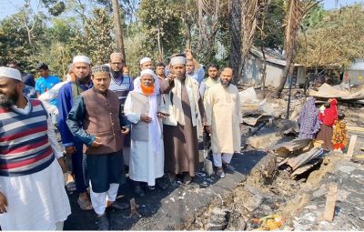 শরীয়তপুরের ডোমসারে ভয়াবহ অগ্নিকান্ডে পুড়েছে ১২ কৃষকের ১৫টি ঘর
