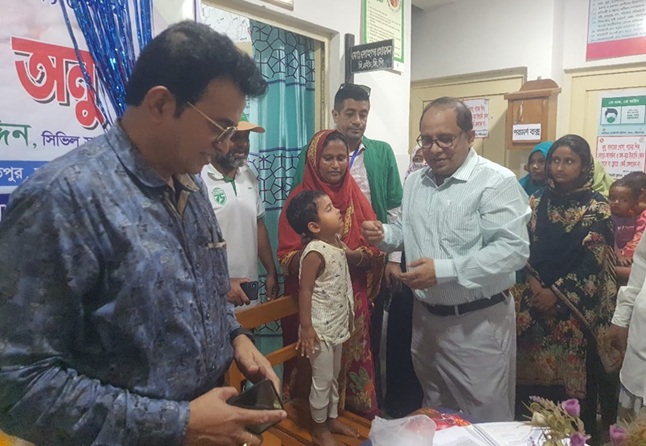 শরীয়তপুরে প্রায় ১ লাখ ৭১ হাজার শিশুকে ভিটামিন ‘এ’ ক্যাপসুল খাওয়ানো হয়েছে