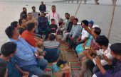 পদ্মার সৌন্দর্য উপভোগে শিবচরের সাংবাদিকদের নৌভ্রমণ